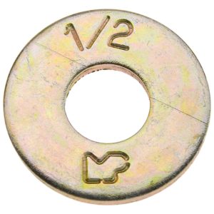 FASTENERS 1/2" Screw USS Flat Washer: Grade 8 Alloy Steel, Yellow Zinc Dichromate 02995173