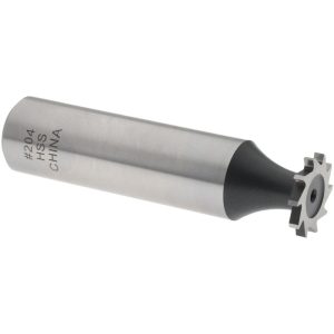 VALUE COLLECTION Woodruff Keyseat Cutter: 0.5" Cut Dia, 0.0625" Cut Width, 1/2" Shank Dia, Straight Tooth C1100204