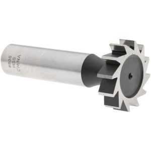 VALUE COLLECTION Woodruff Keyseat Cutter: 1" Cut Dia, 0.25" Cut Width, 1/2" Shank Dia, Straight Tooth C1100808