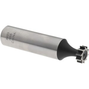 VALUE COLLECTION Woodruff Keyseat Cutter: 0.375" Cut Dia, 0.125" Cut Width, 1/2" Shank Dia, Straight Tooth C1100403