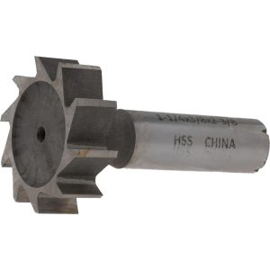 VALUE COLLECTION Woodruff Keyseat Cutter: 1.25" Cut Dia, 0.375" Cut Width, 1/2" Shank Dia, Straight Tooth C11001210