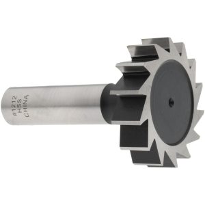 VALUE COLLECTION Woodruff Keyseat Cutter: 1.5" Cut Dia, 0.375" Cut Width, 1/2" Shank Dia, Straight Tooth C11001212