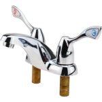 MOEN Wrist Blade Handle, Deck Plate Bathroom Faucet 8800