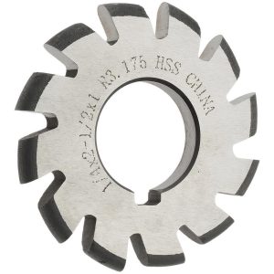 VALUE COLLECTION 1/8" Radius, 2-1/2" Diam, 12 Teeth, Arbor Connection, High Speed Steel Convex Radius Cutter 317-0172