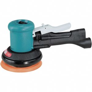 DYNABRADE Air Orbital Sander: Round, 5" Pad, 12,000 OPM 58430