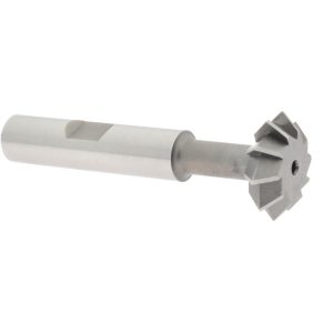 VALUE COLLECTION Double Angle Milling Cutter: 90 &deg;, 3/4" Cut Dia, 1/4" Cut Width, 3/8" Shank Dia, High Speed Steel SWC0690HS