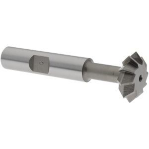 VALUE COLLECTION Double Angle Milling Cutter: 90 &deg;, 3/4" Cut Dia, 1/4" Cut Width, 3/8" Shank Dia, Cobalt SWC0690CO
