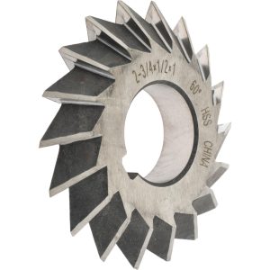 VALUE COLLECTION Double Angle Milling Cutter: 60 &deg;, 2-3/4" Cut Dia, 1/2" Cut Width, 1" Arbor Hole, High Speed Steel 328-5211