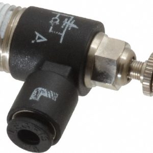 LEGRIS Air Flow Control Valve: Miniature Flow Control, Tube x NPT, 1/8" Tube OD 7665 53 11