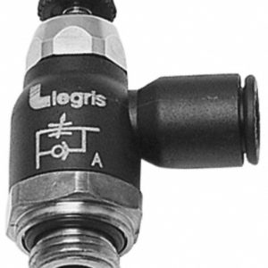 LEGRIS Air Flow Control Valve: Compact Meter Out Flow Control, Tube x BSPP, 12mm Tube OD 7060 12 17