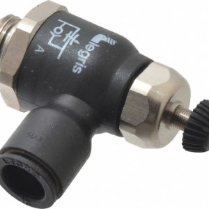 LEGRIS Air Flow Control Valve: Compact Meter Out Flow Control, Tube x BSPP, 10mm Tube OD 7060 10 13