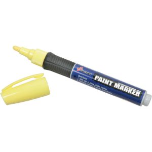 ABILITYONE Liquid Paint Marker: Yellow, Oil Base, Medium Tip 7520015889097