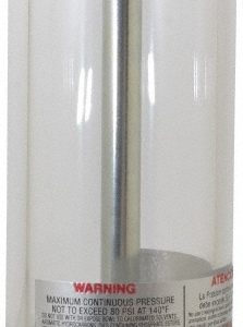 LDI INDUSTRIES 1 Outlet, Polymer Bowl, 229.42 Cu. cm Air-Operated Oil Reservoir A/OR1018-2