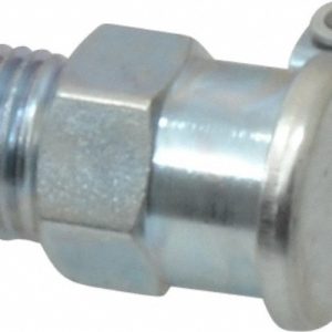 GITS 1/4-18 Thread, Steel, Zinc Plated, Threaded One Piece, Straight Oil Hole Cover 00113