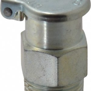 GITS 3/8-18 Thread, Steel, Zinc Plated, Threaded One Piece, Straight Oil Hole Cover 00114