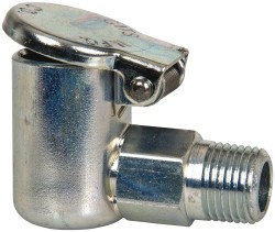 GITS 1/8-27 Thread, Steel, Zinc Plated, Threaded One Piece, Elbow Oil Hole Cover 00801