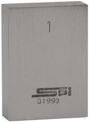 SPI Rectangle Steel Gage Block: 0.14", Grade AS-1 15-054-0