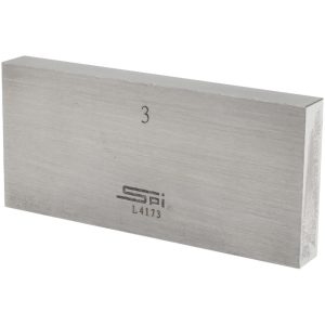 SPI Rectangle Steel Gage Block: 3", Grade 0 12-719-1