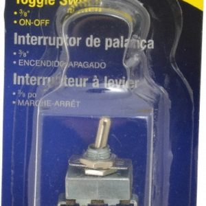 GARDNER BENDER 2 Position, 12 Volt, 15 Amp, 1/2 Hole Diam, Metal Toggle Switch 41700
