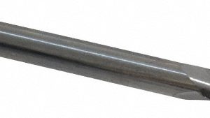 SGS Tapered End Mill: 5 &deg; per Side, 1/8" Small Dia, 3/4" LOC, 3 Flutes, Solid Carbide, Square End 32309