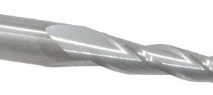 SGS Tapered End Mill: 2 &deg; per Side, 3/16" Small Dia, 1-3/4" LOC, 3 Flutes, Solid Carbide, Square End 32319