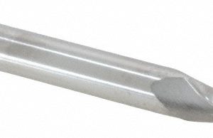 SGS Tapered End Mill: 7 &deg; per Side, 1/8" Small Dia, 1" LOC, 3 Flutes, Solid Carbide, Square End 32325