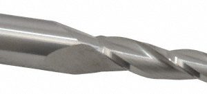 SGS Tapered End Mill: 2 deg Angle per Side, 1/4" Small Dia, 2" LOC, 3 Flute, Solid Carbide, Square End 32333
