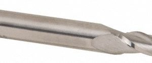 SGS Tapered End Mill: 3 deg Angle per Side, 1/8" Small Dia, 1" LOC, 3 Flute, Solid Carbide, Ball End 32408