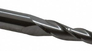 SGS Tapered End Mill: 3 deg Angle per Side, 5/32" Small Dia, 1-3/4" LOC, 3 Flute, Solid Carbide, Ball End 32422