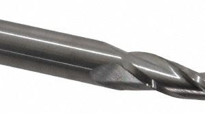 SGS Tapered End Mill: 5 deg Angle per Side, 1/8" Small Dia, 1-1/2" LOC, 3 Flute, Solid Carbide, Ball End 32424