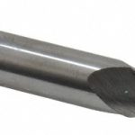 SGS Tapered End Mill: 5 deg Angle per Side, 1/4" Small Dia, 1-1/4" LOC, 3 Flute, Solid Carbide, Ball End 32438