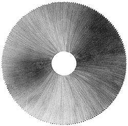 VALUE COLLECTION Jeweler's Saw: 3" Dia, 0.057" Thick, 1" Arbor Hole, 230 Teeth, Solid Carbide X4D057230