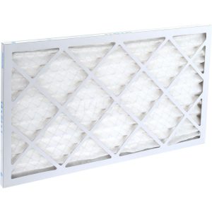 PRO-SOURCE Pleated Air Filter: Wire-Backed Pleated, MERV 8, Synthetic, 35% Efficient, 14" High, 24" Wide, 1" Deep PRO10408