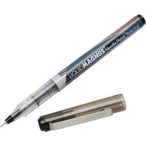 ABILITYONE Pens & Pencils; Pen Type: Magnus Pen ; Ink Color: Black ; Cap Style: Push-On ; Overall Length (Decimal Inch): 7.2500 ; Body Material: Plastic ; UNSPSC Code: 44121704 7520015068494