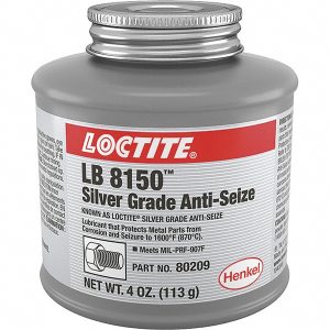 LOCTITE High Temperature Anti-Seize Lubricant: 4 oz Can 235092