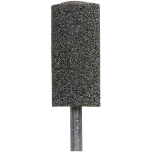NORTON Mounted Point: 2" Thick, 1/4" Shank Dia, W222, 24 Grit, Very Coarse 61463616475