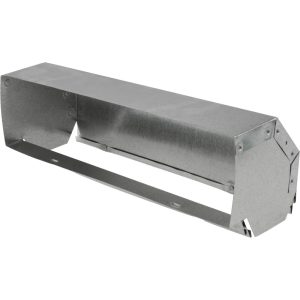 VALUE COLLECTION 3-1/4" ID, Galvanized Duct Shortway 90° Stack Elbow 10503120