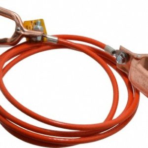HUBBELL WORKPLACE SOLUTIONS 19 AWG, 5 Ft., Alligator Clip, Grounding Cable with Clamps GCSI-AA-05