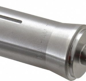 DUNHAM TOOL 5C Expanding Collet: 1/2" Head Dia, 1" Head Length, 0.0005" TIR, Steel CC410