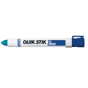 MARKAL Solid Paint Marker: Blue, Alcohol Base, Bullet Tip 61070