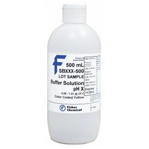 FISHER SCIENTIFIC COMPANY LLC pH Buffering Solutions; Solution Type: Buffer Solution ; pH Range (%): 10.00 ; Ph: 10 ; Container Type: Bottle ; UNSPSC Code: 41116105 SB115-500