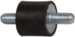TECH PRODUCTS 16 Lb Capacity, 10-32 Stud/Stud Vibration Isolator 51057