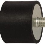 TECH PRODUCTS 50 Lb Capacity, 1/4-20 Stud/Stud Vibration Isolator 51142