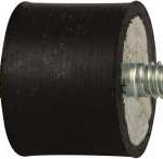 TECH PRODUCTS 55 Lb Capacity, 1/4-20 Stud/Stud Vibration Isolator 51143
