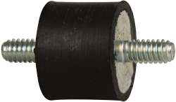 TECH PRODUCTS 55 Lb Capacity, 1/4-20 Stud/Stud Vibration Isolator 51143