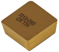 CUTTING TOOL TECHNOLOGIES Milling Insert: C5, Solid Carbide 1312-030 TIN