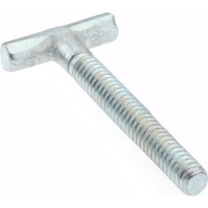 GIBRALTAR Steel T-Strap Bolt: 1/4-20, 1-1/2" Thread Length, Zinc-Plated 840235C-G