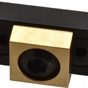 MITEE-BITE 3/8-16 Screw Thread, 1" Wide x 0.45" High, Serrated & Smooth Steel Compact Style Screw Mount Toe Clamp 24108