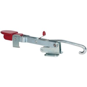 DE-STA-CO Pull-Action Latch Clamp: Horizontal, 750 lb, J-Hook, Flanged Base 371-R
