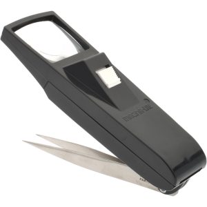 VALUE COLLECTION 5x Magnification, 1-1/4 Inch Long x 1-1/4 Inch Wide, Acrylic Handheld Magnifier 1004TW